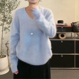 Baby blue Soft wool Sweater